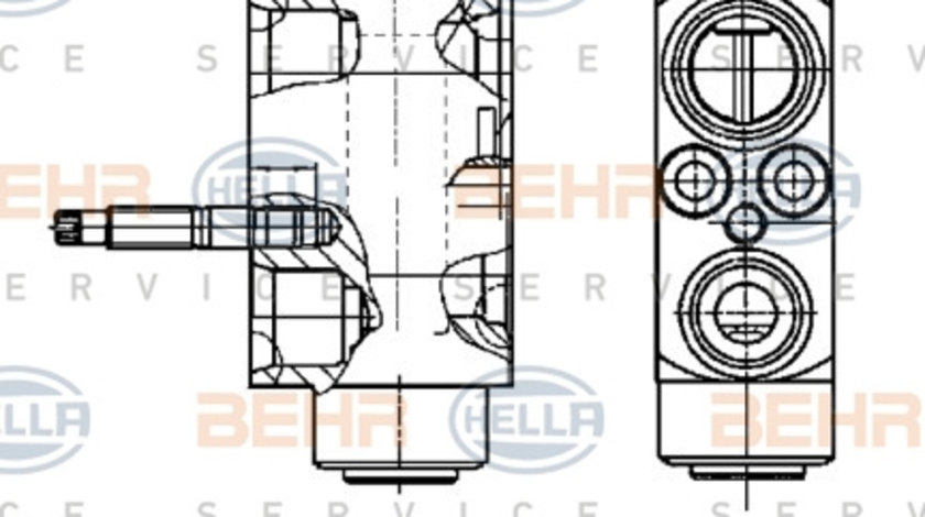 Supapa expansiune, clima (8UW351239271 HELLA) BMW