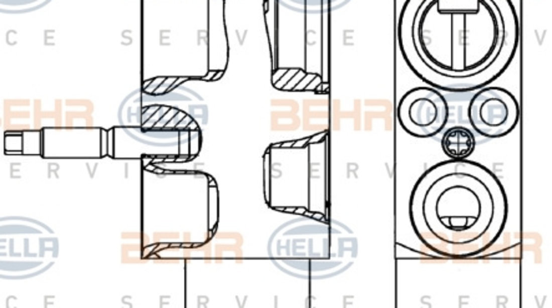 Supapa expansiune, clima (8UW351239601 HELLA) BMW,MINI