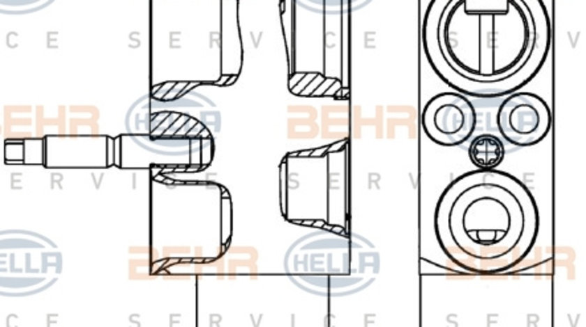 Supapa expansiune, clima (8UW351239601 HELLA) BMW,MINI