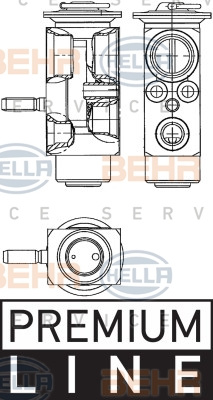 Supapa expansiune, clima (8UW351239611 HELLA) SMART