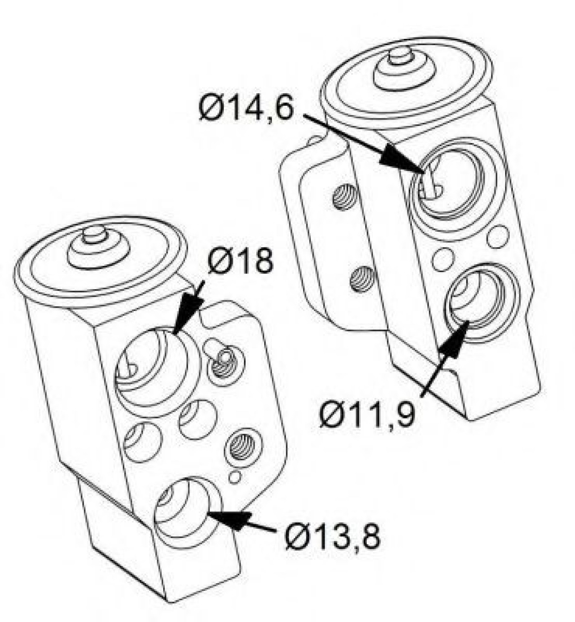 Supapa expansiune, clima AUDI A3 (8P1) (2003 - 2012) NRF 38417 piesa NOUA