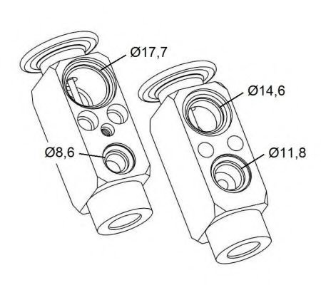 Supapa expansiune, clima RENAULT LAGUNA I Grandtour (K56) (1995 - 2001) NRF 38479 piesa NOUA