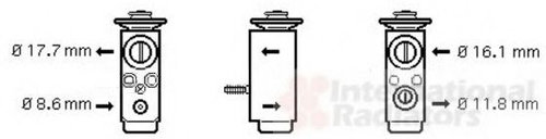 Supapa expansiune, clima SAAB 9-3 (YS3F) (2002 - 2016) VAN WEZEL 37001352 piesa NOUA