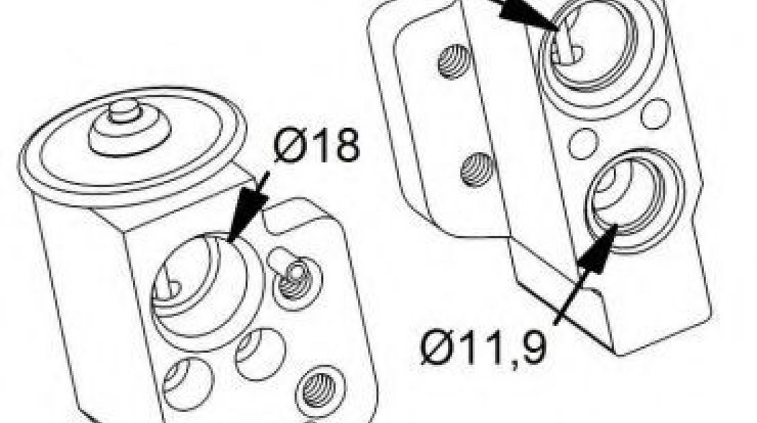 Supapa expansiune, clima SKODA OCTAVIA II Combi (1Z5) (2004 - 2013) NRF 38417 piesa NOUA