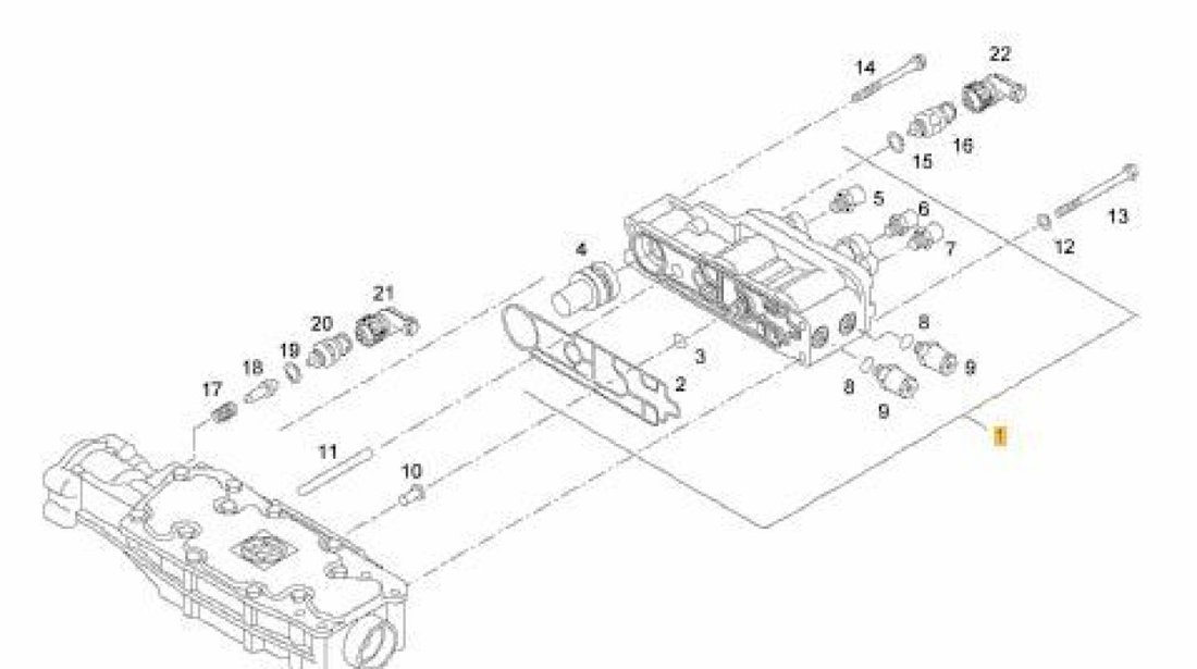 Supapa GV cutie viteza ZF Ecosplit III 16S Man TGA,TGS,TGX ZF 81.32550-6009