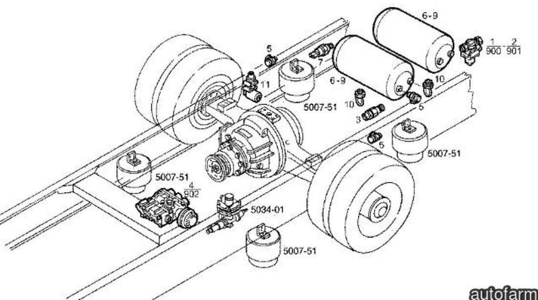 Supapa nivel perna aer punte spate Iveco Eurostar (poz.11) PNEUMATICS 98472878