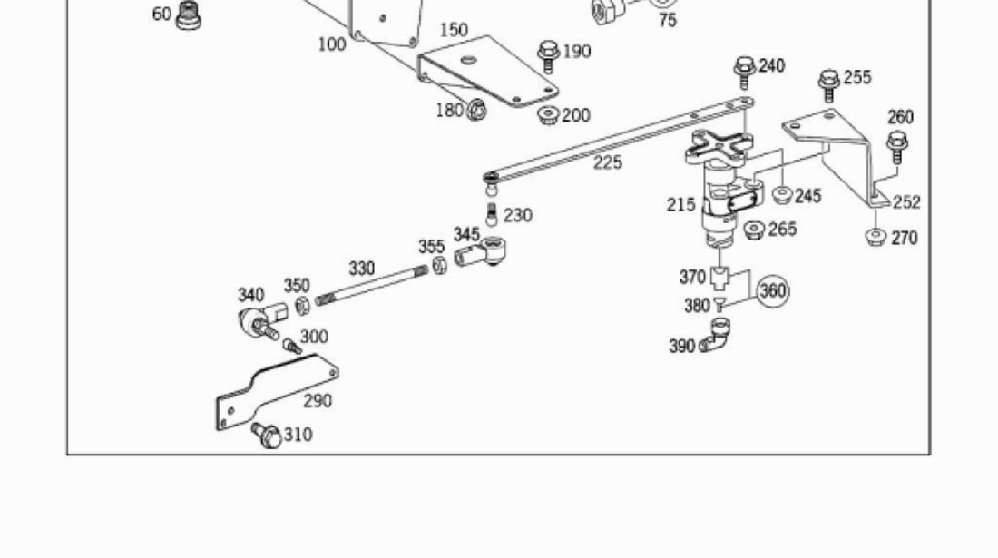 Supapa perna aer fata Mercedes Atego Axor Actros (poz.5) MERCEDES OE 000 327 84 25