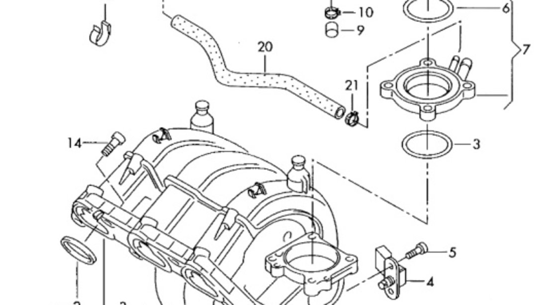 Supapa suprapresiune combustibil Volkswagen Golf 6 (5K) Hatchback 2010 1.4 16V OEM 6QE906517