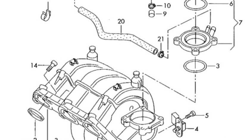 Supapa suprapresiune combustibil Volkswagen Golf 6 (5K) Hatchback 2010 1.4 16V OEM 6QE906517