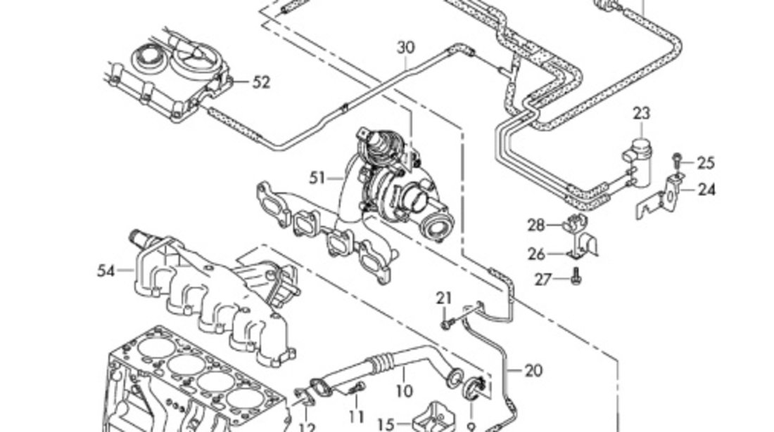 Supapa vacuum 1.6 TDI CAY Volkswagen Golf 6 2010 2011 OEM 1K0906627B