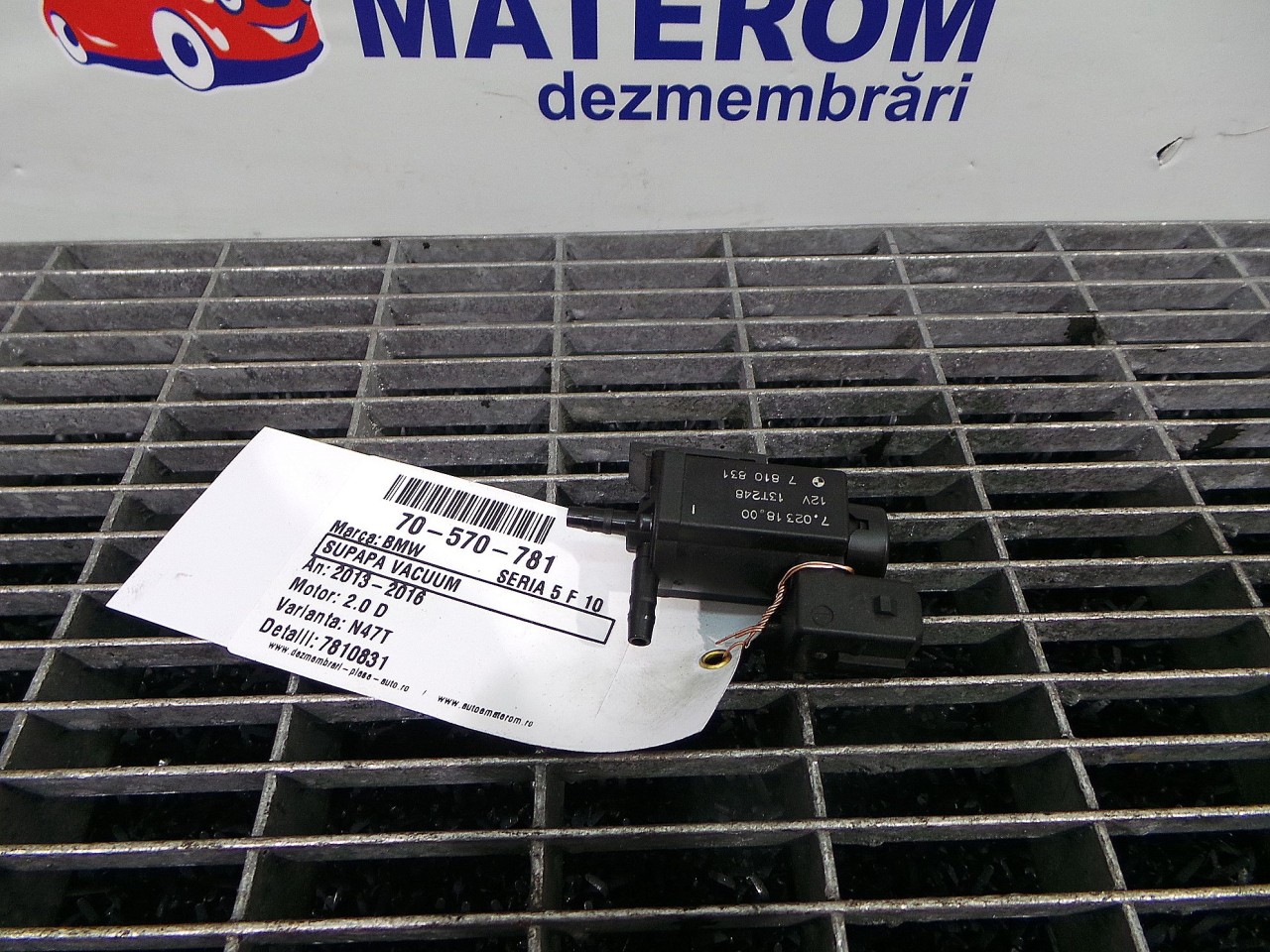 SUPAPA VACUUM BMW SERIA 5 F 10 SERIA 5 F 10 2.0 D - (2014 2017)