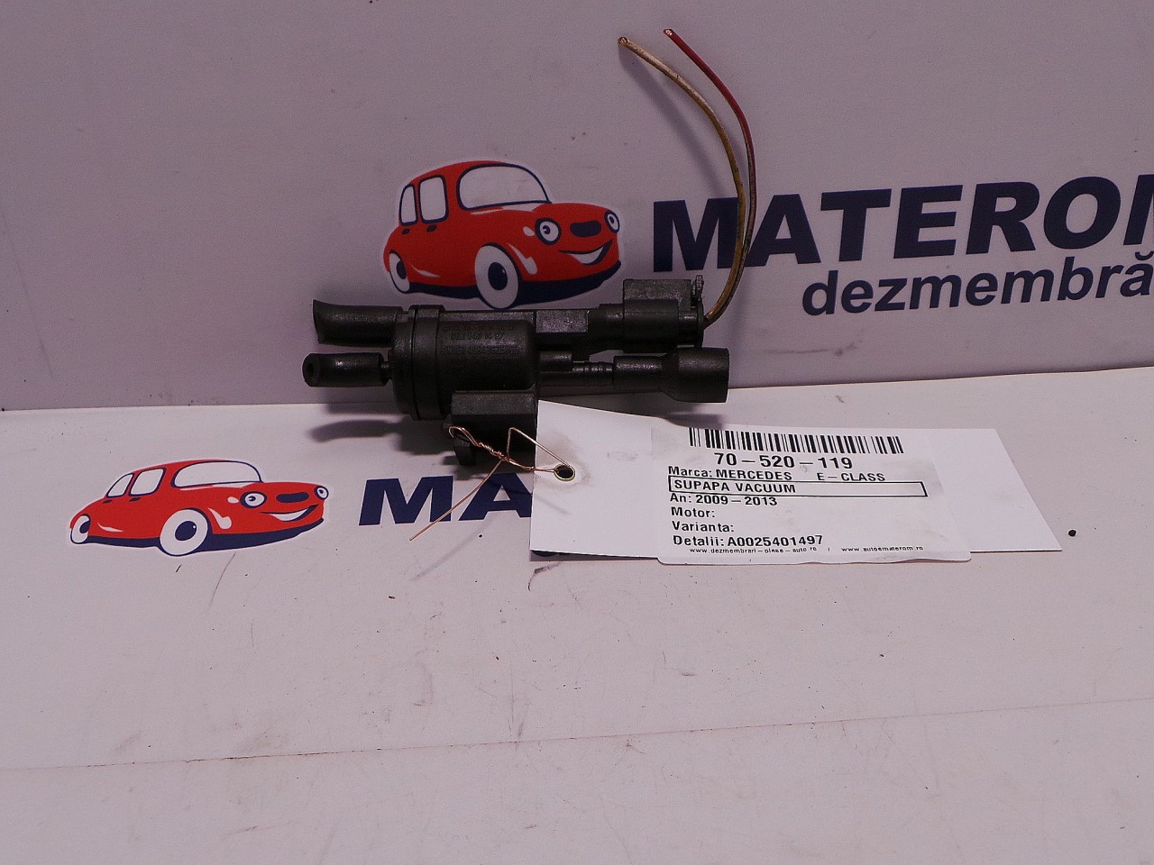 SUPAPA VACUUM MERCEDES E-CLASS E-CLASS - - (2009 2013)