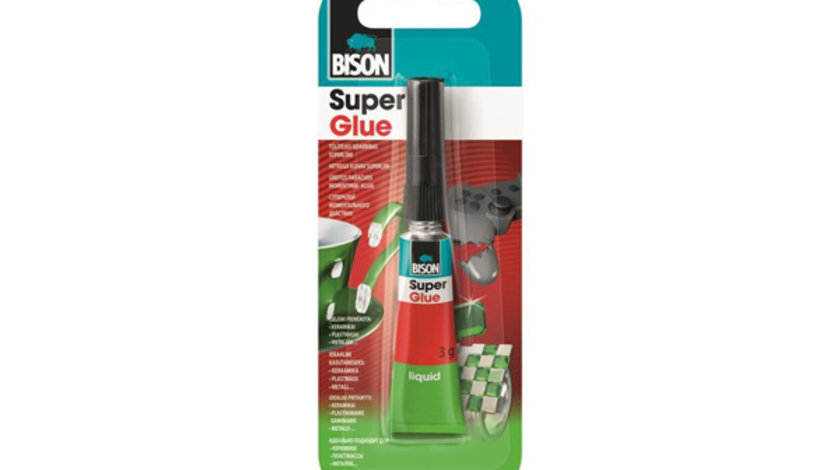 Super Glue - Adeziv Lichid 3 Gr Bison 401000