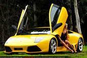 Super Pictorial: Amanda Ellis plus Lambo Murcielago LP640