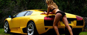 Super Pictorial: Amanda Ellis plus Lambo Murcielago LP640