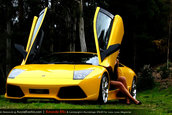 Super Pictorial: Amanda Ellis plus Lambo Murcielago LP640