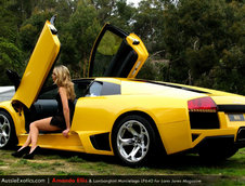 Super Pictorial: Amanda Ellis plus Lambo Murcielago LP640