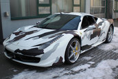 Supercar army: Ferrari 458 Italia camuflat