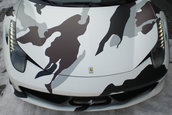 Supercar army: Ferrari 458 Italia camuflat