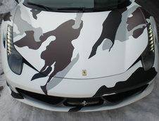 Supercar army: Ferrari 458 Italia camuflat