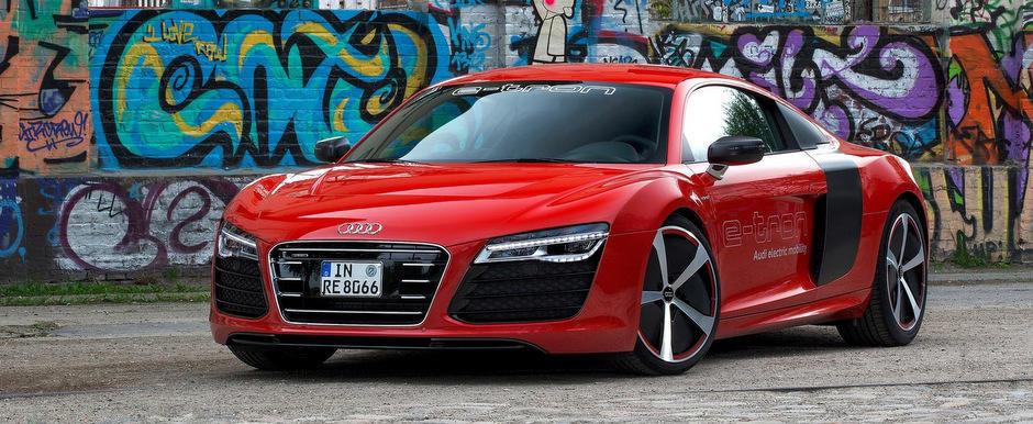 Supercarul electric Audi r8 e-tron intra in productia de serie