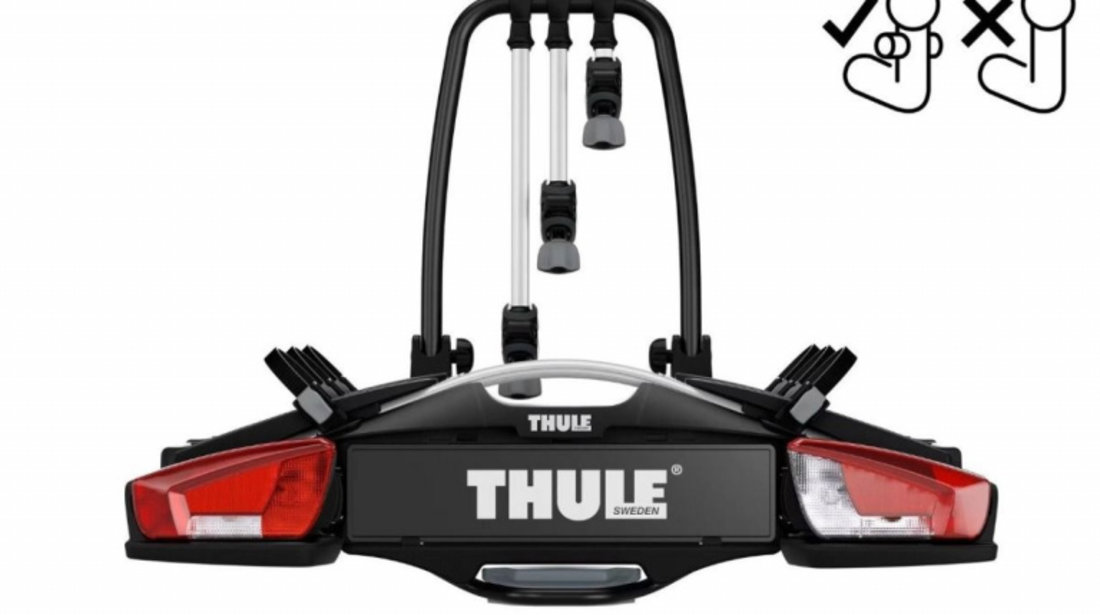 Suport 3/4 biciclete cu prindere pe carligul de remorcare auto Thule VeloCompact F