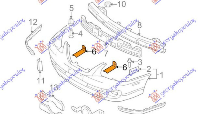 Suport Aborbant Soc Bara Fata - Hyundai Elantra 2004 , 86518-2d500