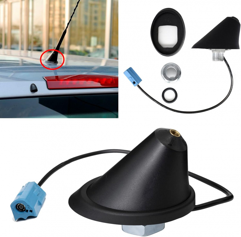 Suport Antena Auto AM/FM Cu Inclinație De 57° Si Mufă Albastră Pentru Opel, GM, Vauxhall RAZ236