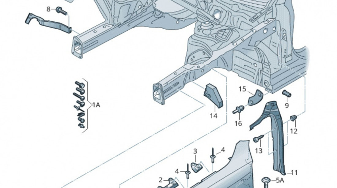 Suport Aripa Fata Stanga Oe Audi A4 B8 2012-2015 8K0821135H
