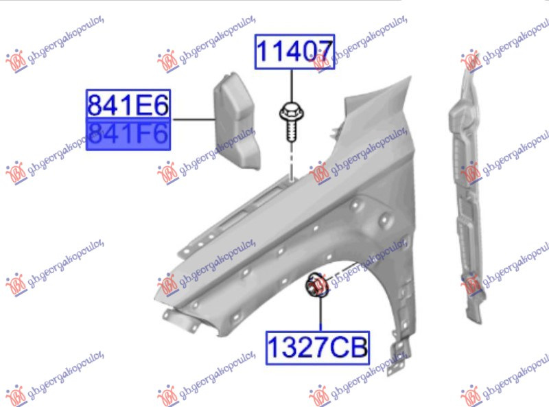Suport aripa stanga fata Hyundai Kona Electric 2023- NOU 841E6-BE000