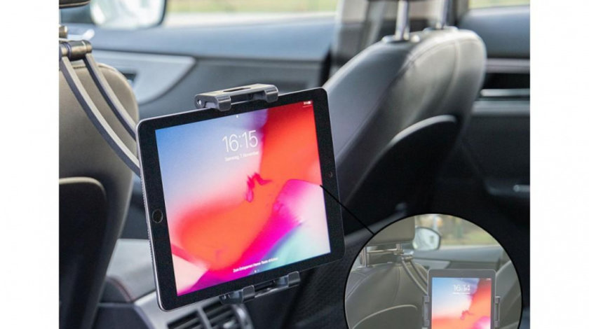 Suport auto flexibil premium pentru tableta cu prindere in tetiera UNIVERSAL Universal #6 511870