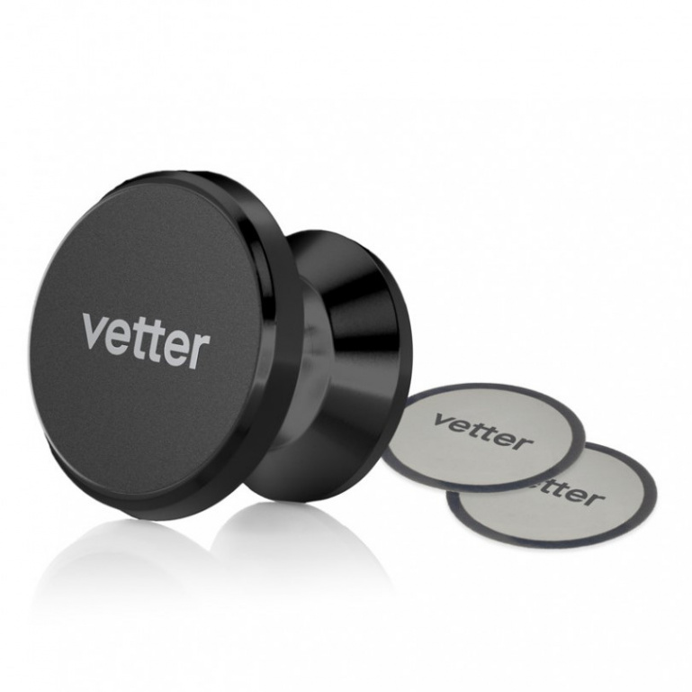 Suport Auto Magnetic Cu Adeziv Vetter With Swivel Ball Black CHVTMADHXD
