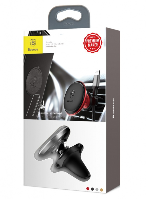 Suport Auto Magnetic Pentru Telefon Baseus Magnetic Aer Vent Negru SUGX-A01
