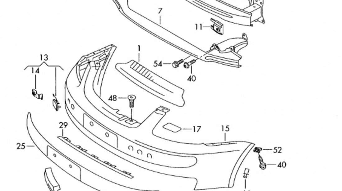 Suport Bara Fata Dreapta Am Volkswagen Caddy 3 2004-2010 1T0807050