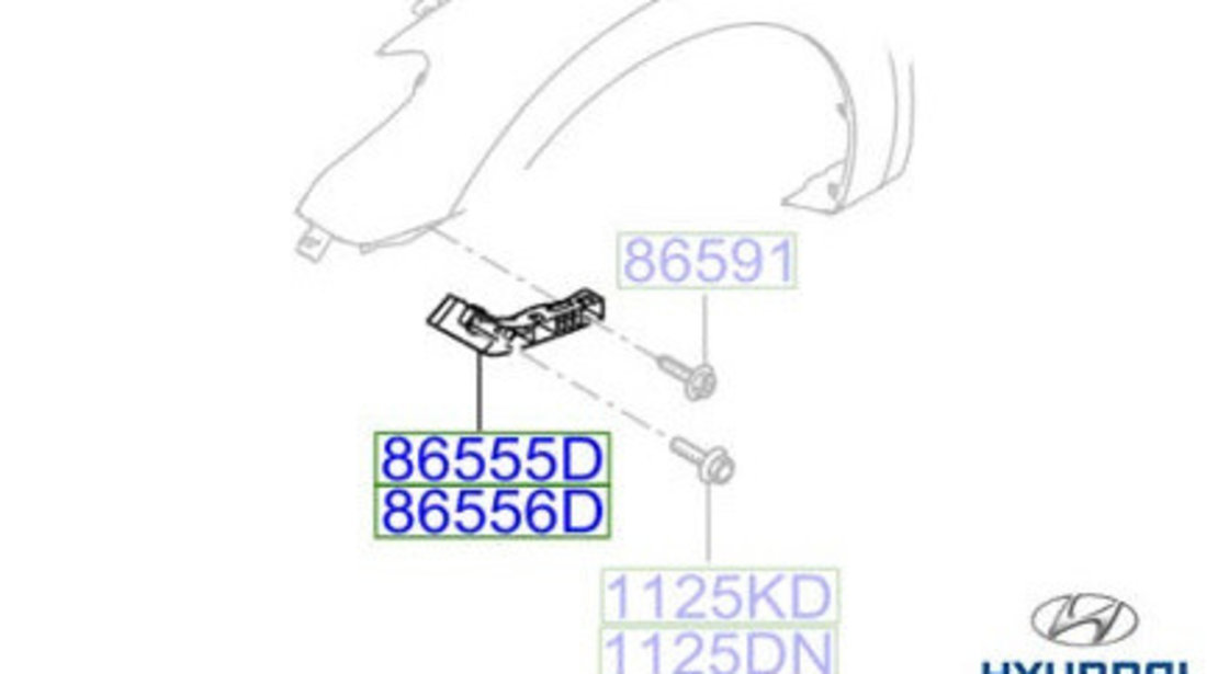 Suport Bara Fata Dreapta Oe Hyundai i30 2007-2012 865142R000