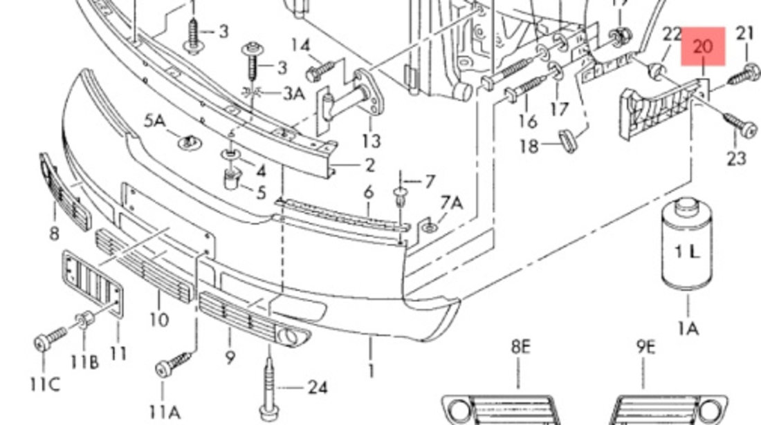 Suport bara fata stanga Audi A6 4B (C5) 2002 2003 Sedan 2.5 TDI AKE OEM 4B0807283B