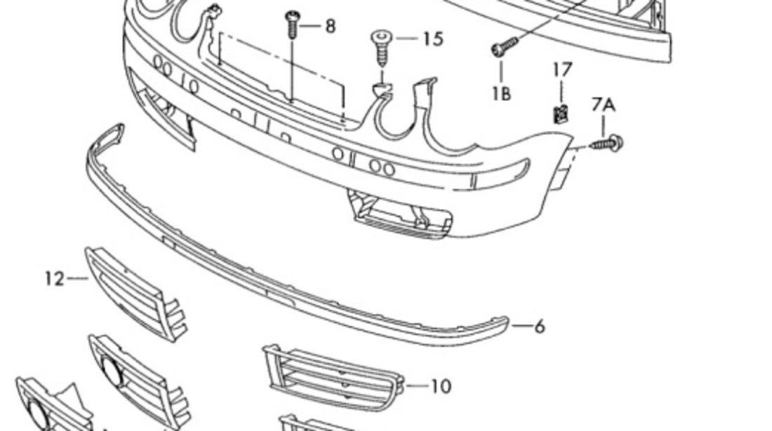 Suport bara fata stanga VW POLO 9N 1.4 TDI BNV 2007 OEM 6Q0807183A