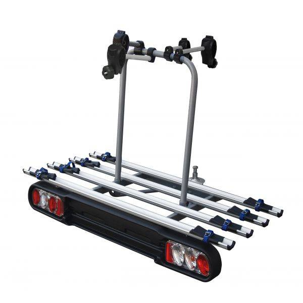Suport biciclete M-Way Foxhound 4 pentru 4 biciclete cu prindere pe carligul de remorcare auto