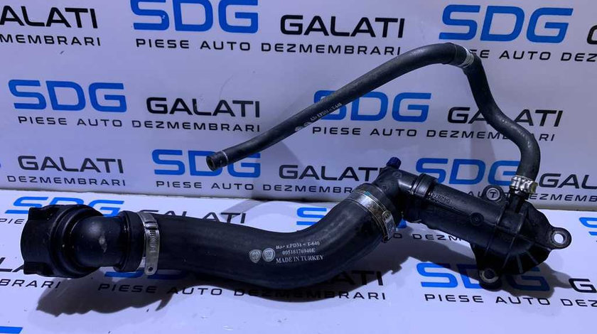 Suport Carcasa Termostat cu Furtun Furtunuri Apa Radiator Racitor Gaze Suport EGR Fiat Tipo 1.6 JTD Multijet 2015 - Prezent