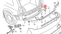 Suport central bara spate Audi A3 8L hatchback 200...