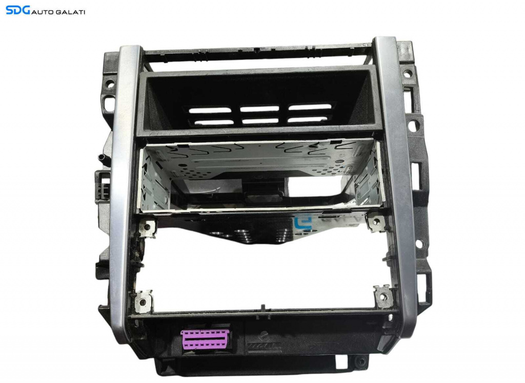Suport Consola Centrala Navigatie Radio CD Player Climatronic Panou AC Aer Conditionat Clima Climatronic cu Trim Volkswagen Bora 1998 - 2005 Cod 1J0858069G [L7131]