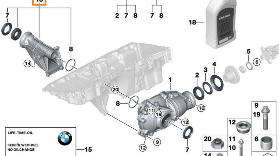 Suport Diferential Fata Oe Bmw 31508699441