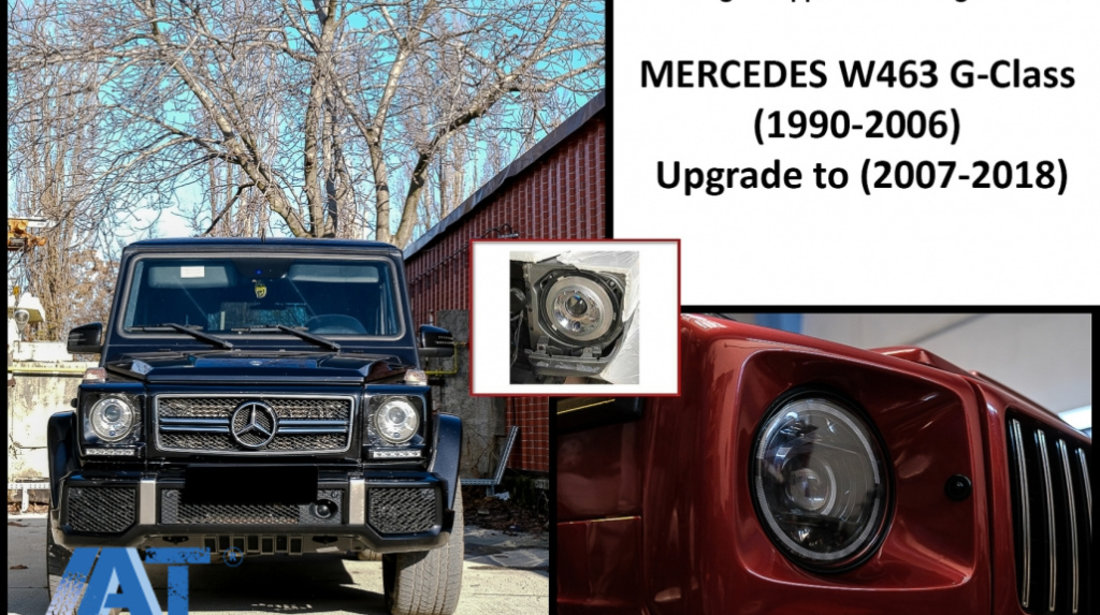 Suport Faruri compatibil cu Mercedes W463 G-Class (1990-2006) Upgrade la (2007-2018)