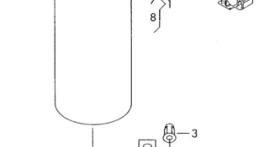 Suport filtru combustibil Volkswagen Touareg (7LA) 2.5 TDI 2006 BAC OEM 7L6127224