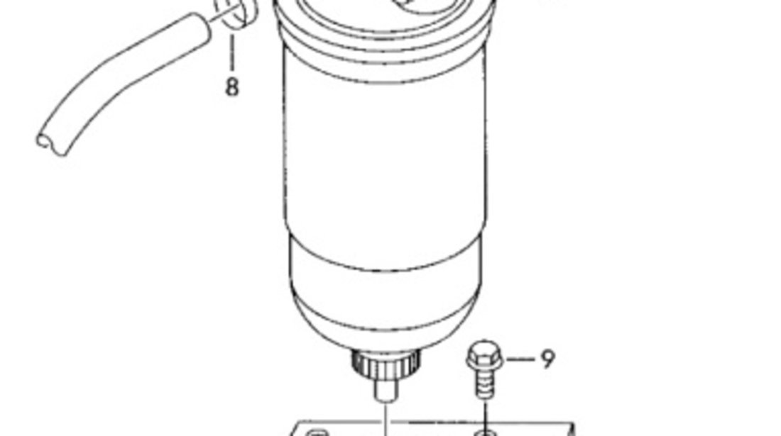 Suport filtru motorina 1.9 TDI (E3) Volkswagen Golf 1J 66 kw ALH 2002 2003 OEM 1J0127225B