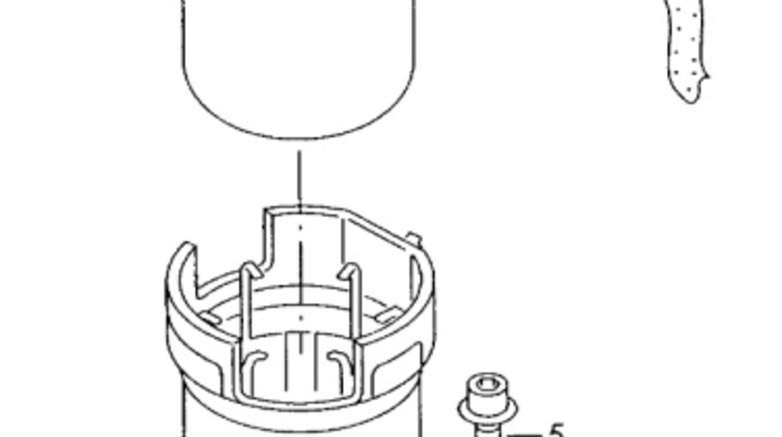 Suport filtru motorina Skoda Fabia (6Y2) Hatchback 2006 1.4 TDI SKODA FABIA (6Y2) [ 1999 - 2008 ] OEM 6Y0127224A