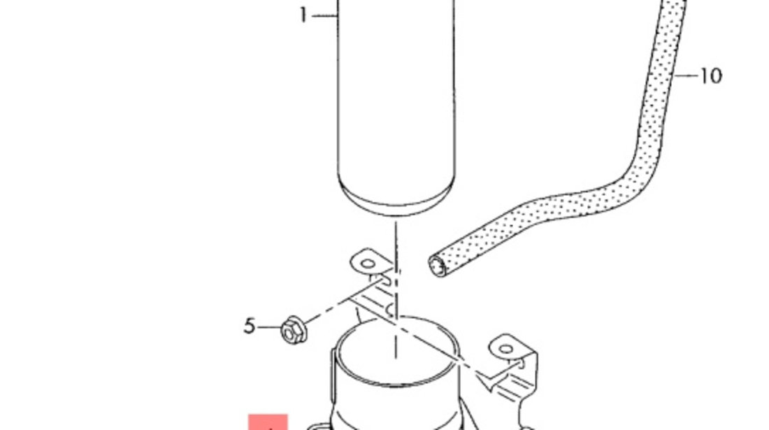 Suport filtru ulei Audi A6 C6 2006 3.0 TDI BMK 4F0201987E OEM 4F0201987E