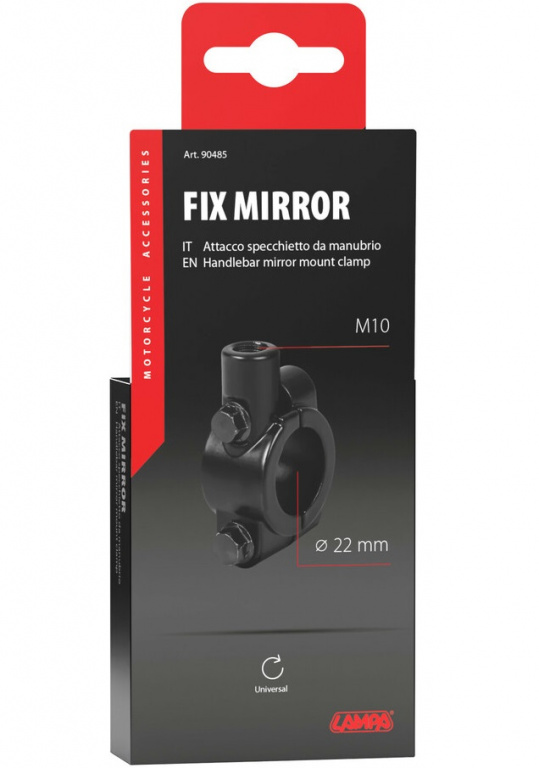 Suport Ghidon Prindere Oglinda Dreapta Lampa, Filet Dreapta Ø 22 mm, M10 LAM90485