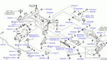 Suport grup spate spre fata Nissan Murano (poz.554...