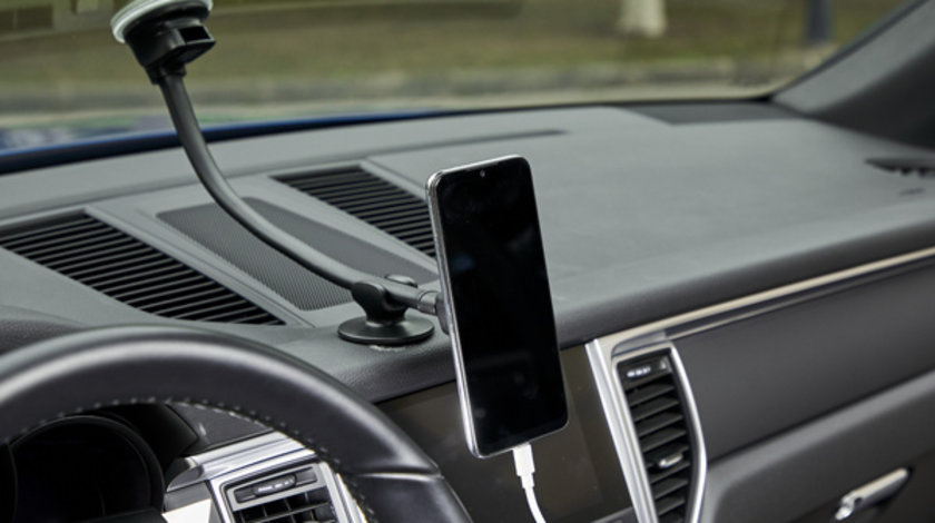 Suport magnetic telefon cu fixare pe parbriz cu ventuza MEGA DRIVE (02809)